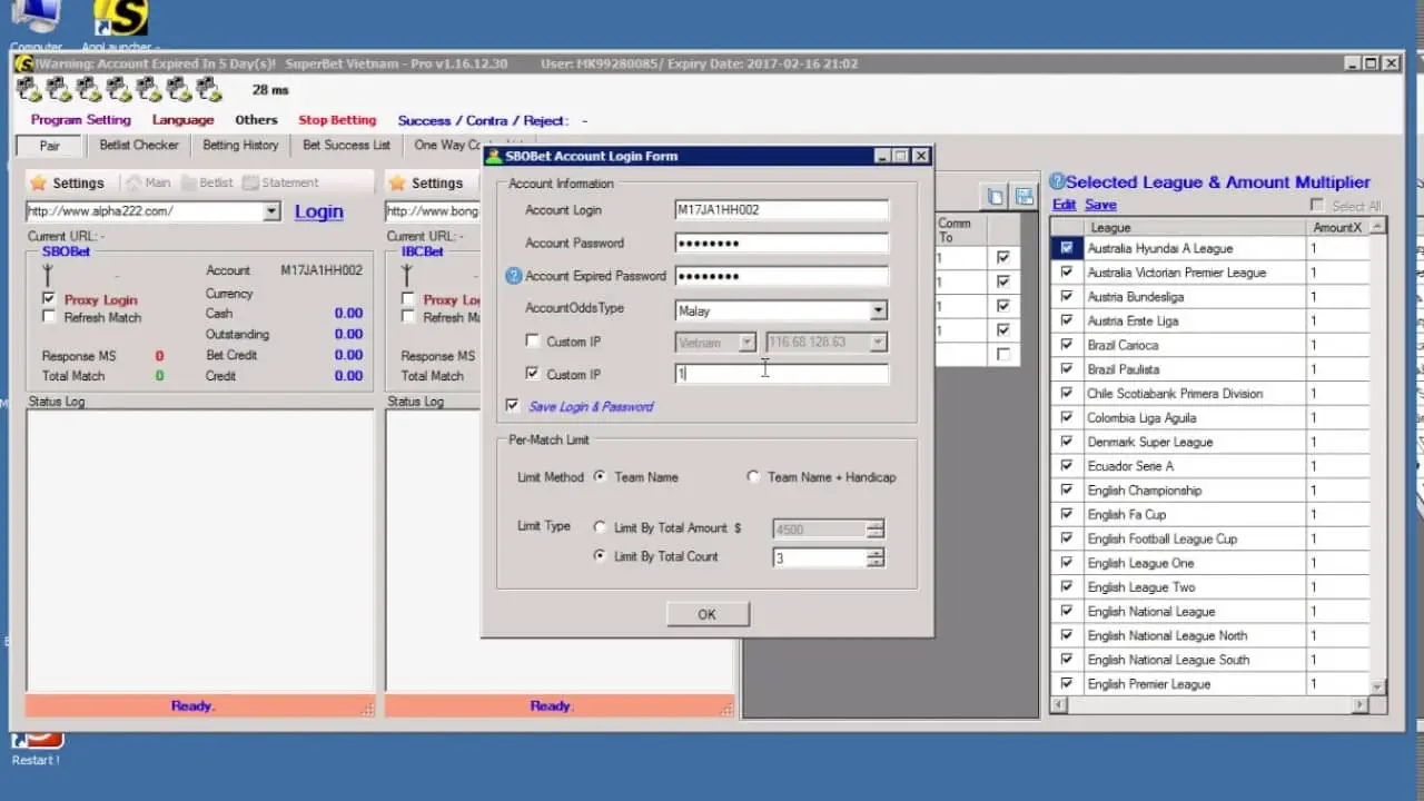 Superbet Pro được thiết kế bởi công ty 4lowin (Malaysia)